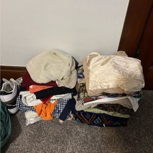 Womens And Mens Bundle Of 40+ Vintage Wholesale Reseller Clothing Various Sizes